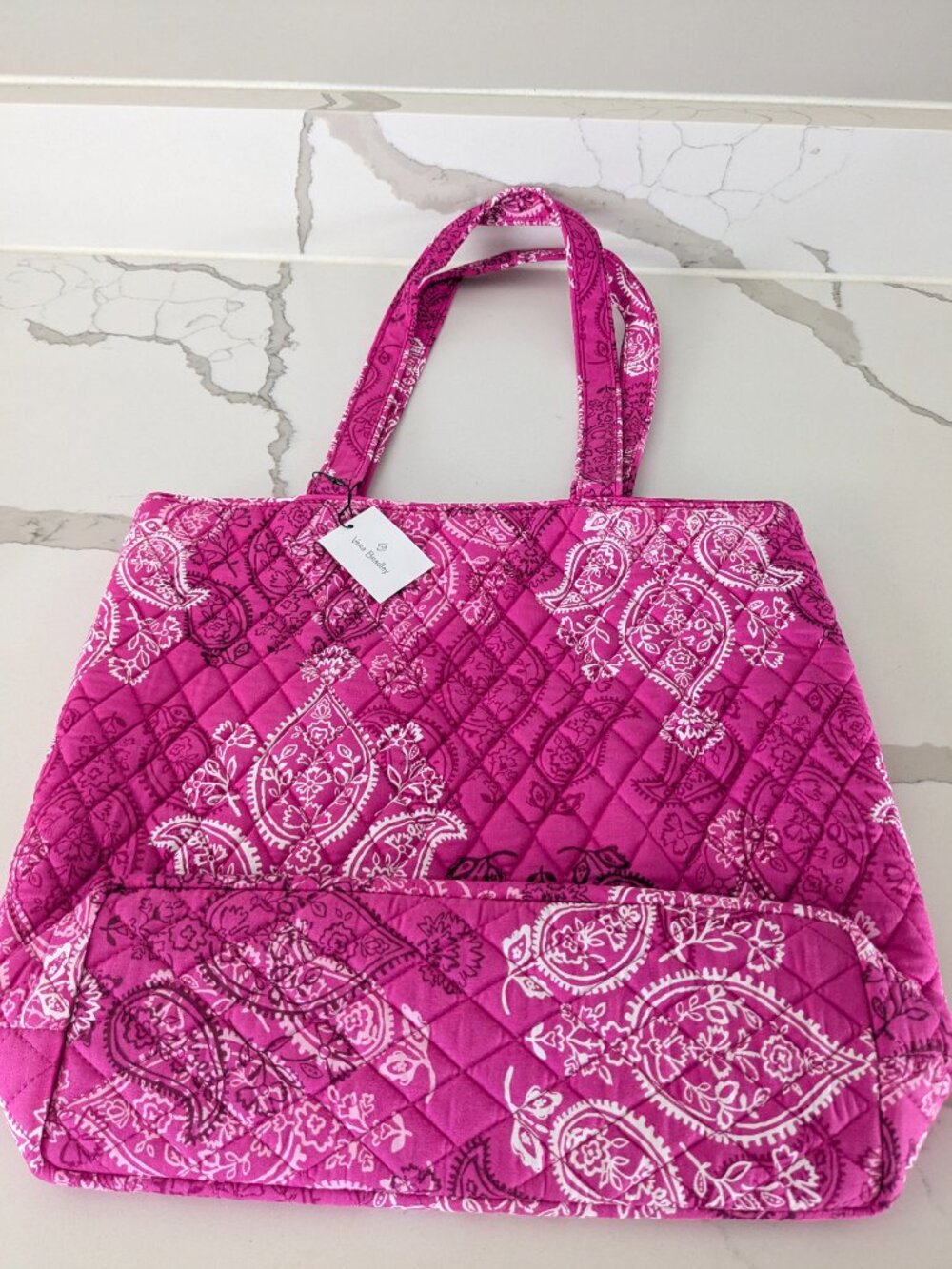 Brand New Vera Bradley Tote in Stamped Paisley fabric - Picture 2 of 6